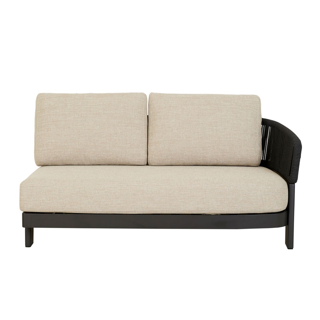 [VALENCIA-ROPE-2-SEATER-RIGHT-ARM-SOFA-NATURAL-CARBON-GREY-SOF-VALE-ROPE-2S-RIT-CBGY-NAT] Valencia Rope 2 Seater Right Arm Sofa - Natural