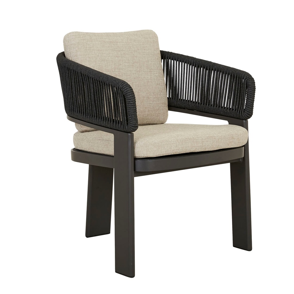[VALENCIA-ROPE-DINING-ARMCHAIR-NATURAL-CARBON-GREY-CH-VALE-ROPE-ARM-CARBON-GREY] Valencia Rope Dining Armchair - Natural - Carbon Grey