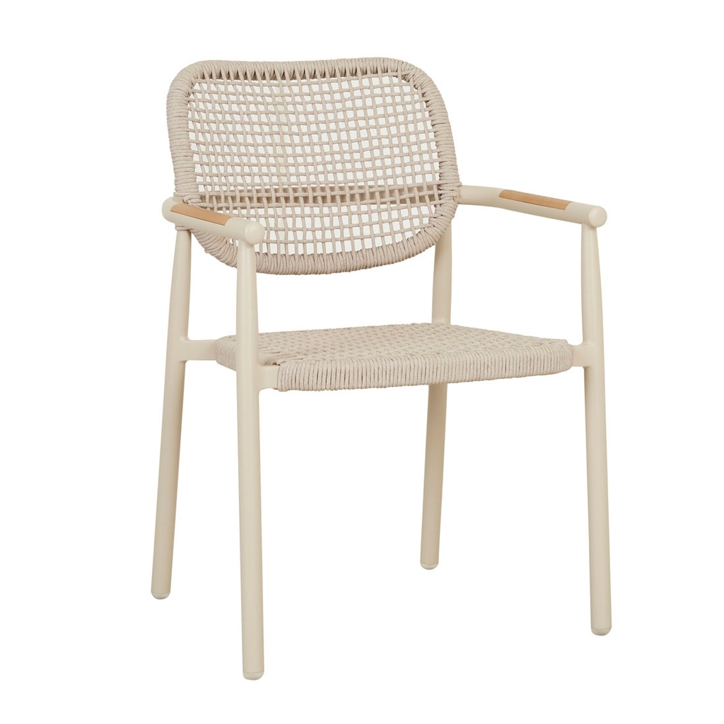 [VALENCIA-WEAVE-DINING-ARMCHAIR-SAND-CH-VALE-WEAVE-ARM] Valencia Weave Dining Armchair - Sand