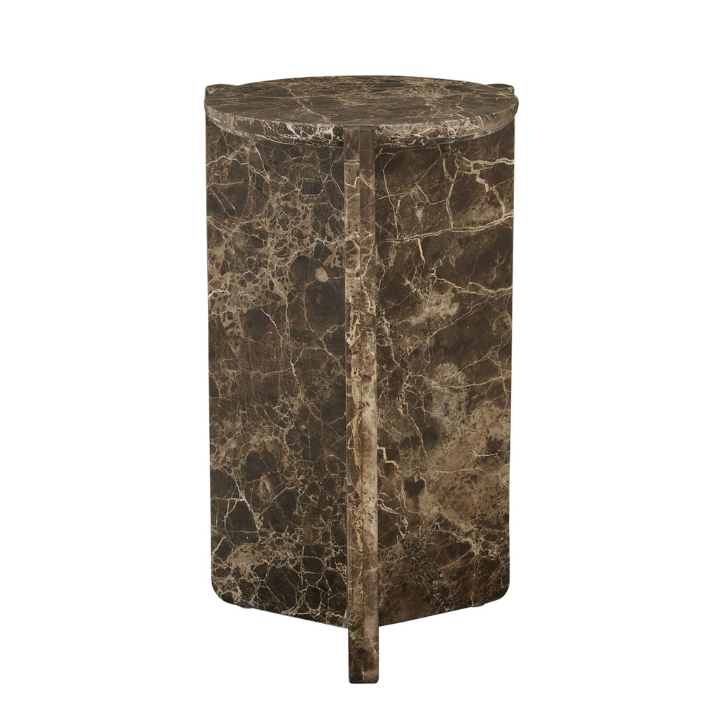 [VENUS-REVOLVE-SIDE-TABLE-EMPERADOR-MARBLE-LTO-VENUS-REV-X] Venus Revolve Side Table - Emperador Marble