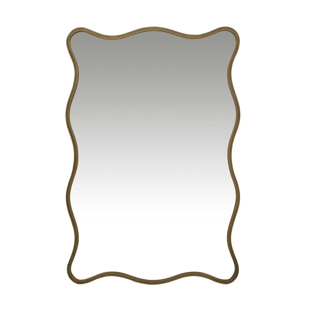 [VERONA-WAVE-MIRROR-ANTIQUE-BRASS-MIR-VERO-WAV] Verona Wave Mirror - Antique Brass