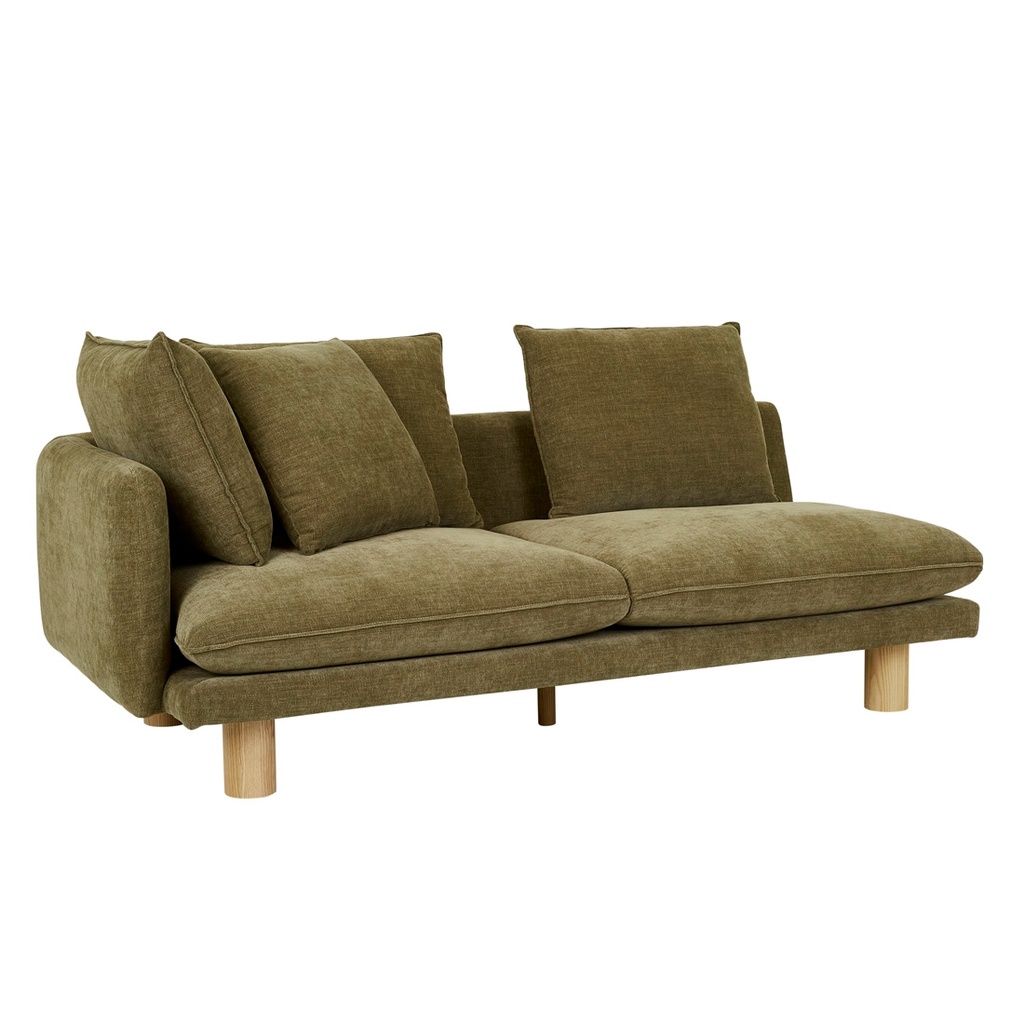[VITTORIA-ELLIOT-2-SEATER-LEFT-SOFA-COPELAND-OLIVE-NATURAL-ASH-SOF-VIT-ELIO2S-LFT-CPLOL-NA] Vittoria Elliot 2 Seater Left Sofa - Copeland Olive