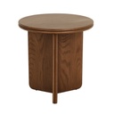 Solstice Slice Side Table - Mocha Oak