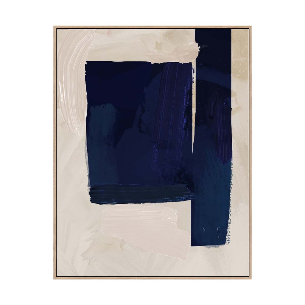 [LAKE-REFLECTIONS-HAND-PAINTED-WALL-ART-INDIGO-DEC-WALL-LKE-RLCT-X] Lake Reflections Hand-Painted Wall Art - Indigo