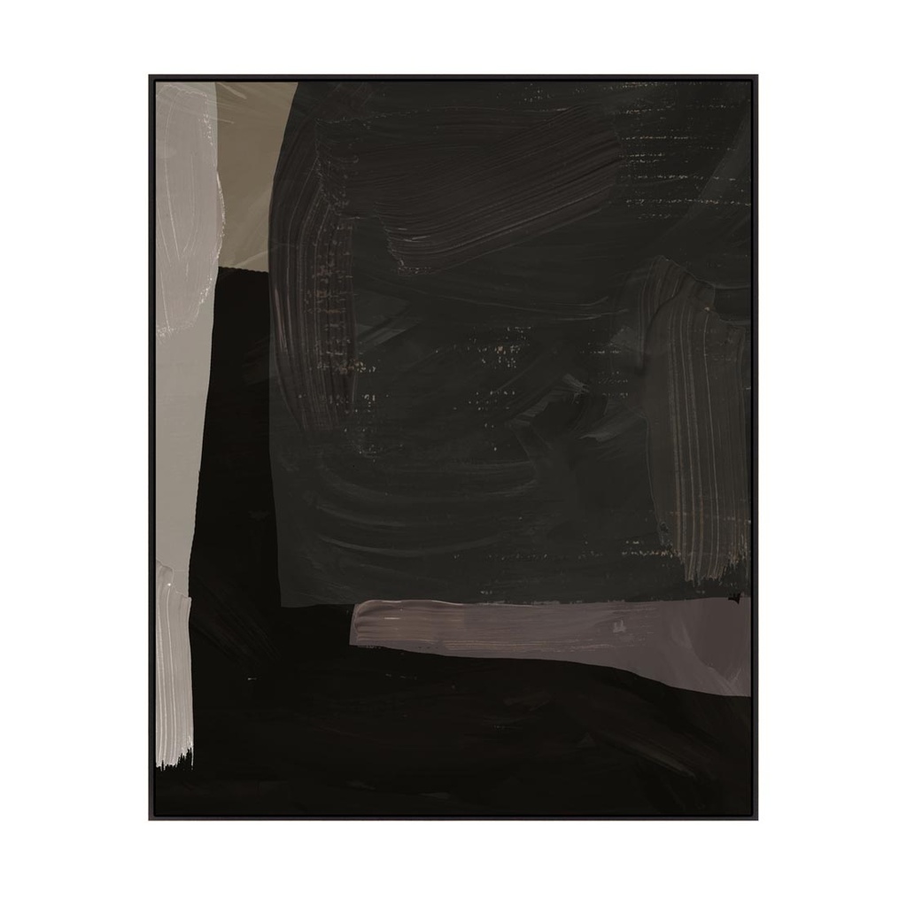 [MIDNIGHT-ECHOS-HAND-PAINTED-WALL-ART-NOIR-DEC-WALL-MID-ECO-X] Midnight Echos Hand-Painted Wall Art - Noir