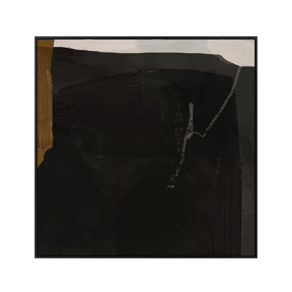 [MIDNIGHT-SERENITY-HAND-PAINTED-WALL-ART-NOIR-DEC-WALL-MID-SER-X] Midnight Serenity Hand-Painted Wall Art - Noir
