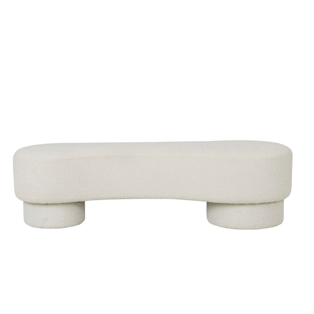 [ZOLA-BENCH-SEAT-CHALK-BOUCLE-BEN-ZOLA] Zola Bench Seat - Chalk Boucle