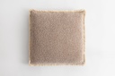 Bowie Square Cushion Sepia & Natural Fringe