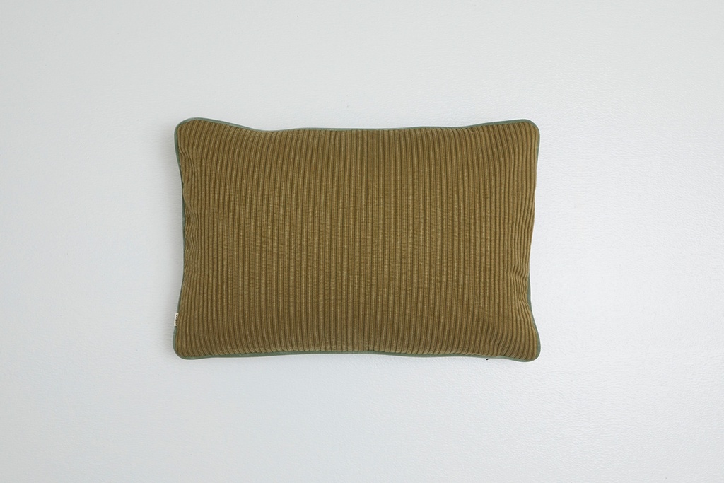 [HUX-40-KHA] Hux Rectangle Cushion Khaki