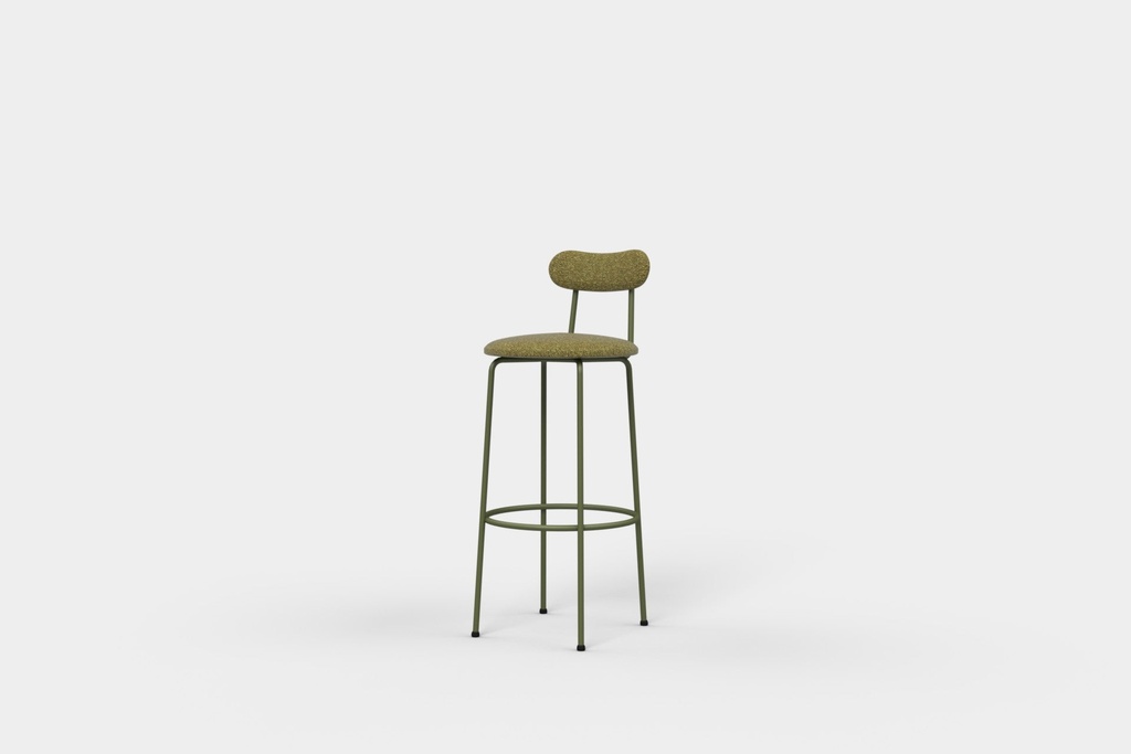 Kai Bar Stool High Upholstered Seat and Back