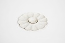 Mother Of Pearl Oyster Plate Dozen Natural White