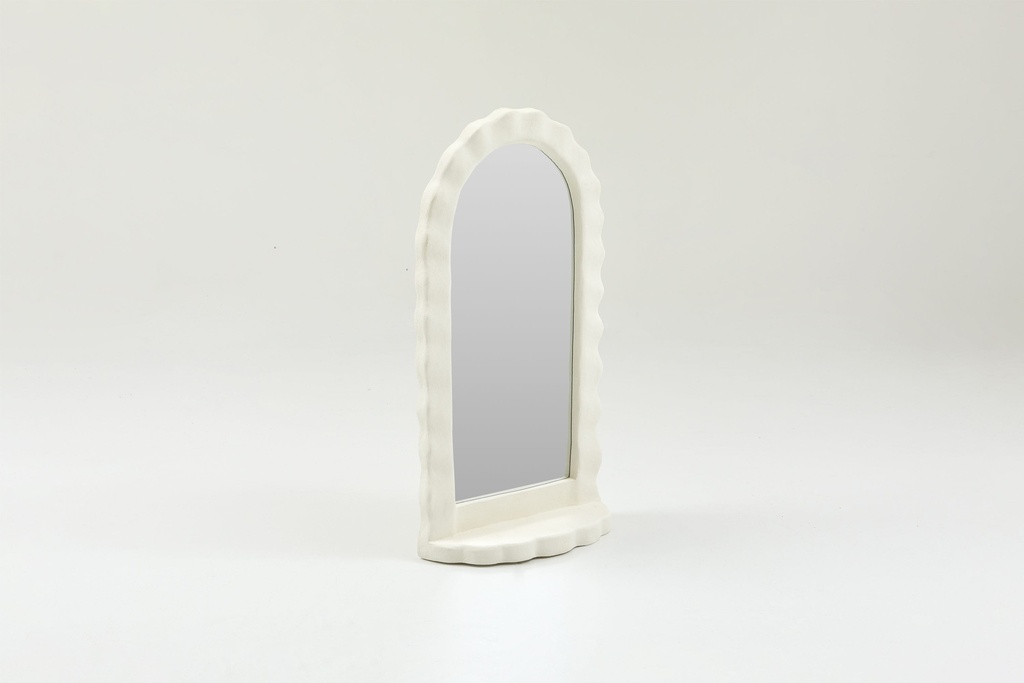 [HAT-SM-WHI] Robbi Shelf Mirror White