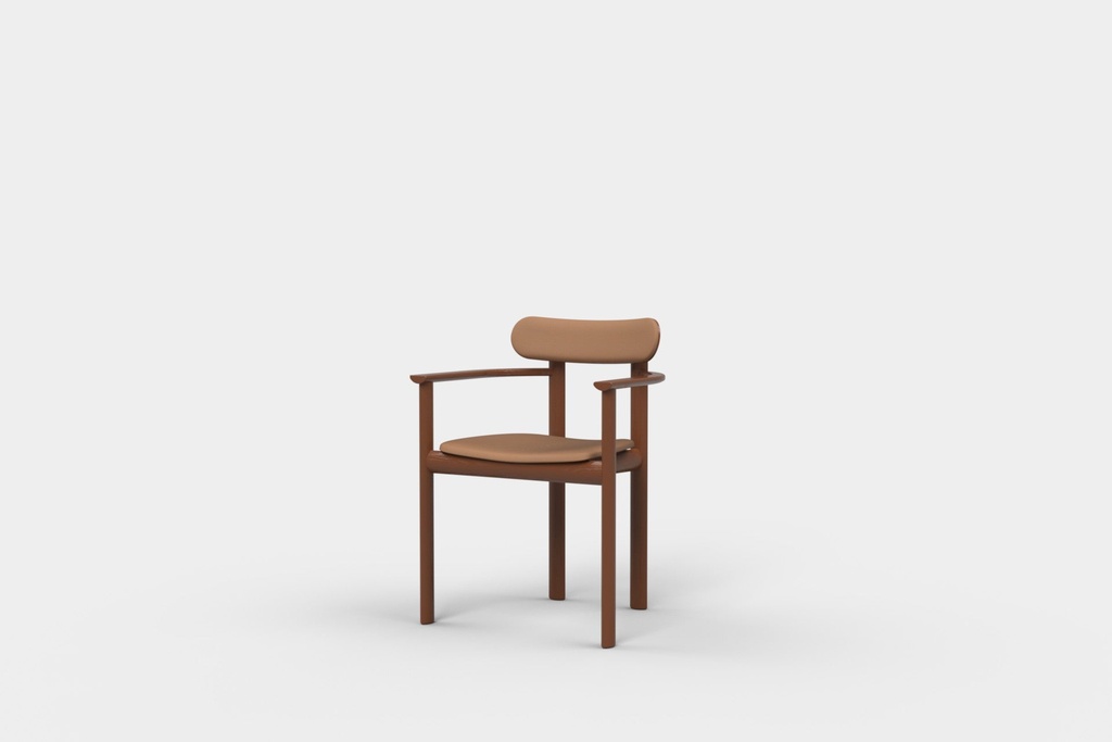 [278269_40893_0] Rye Chair With Arms Upholstered Seat and Back