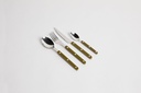 Bistrot Cutlery 24pc Set Green Fern