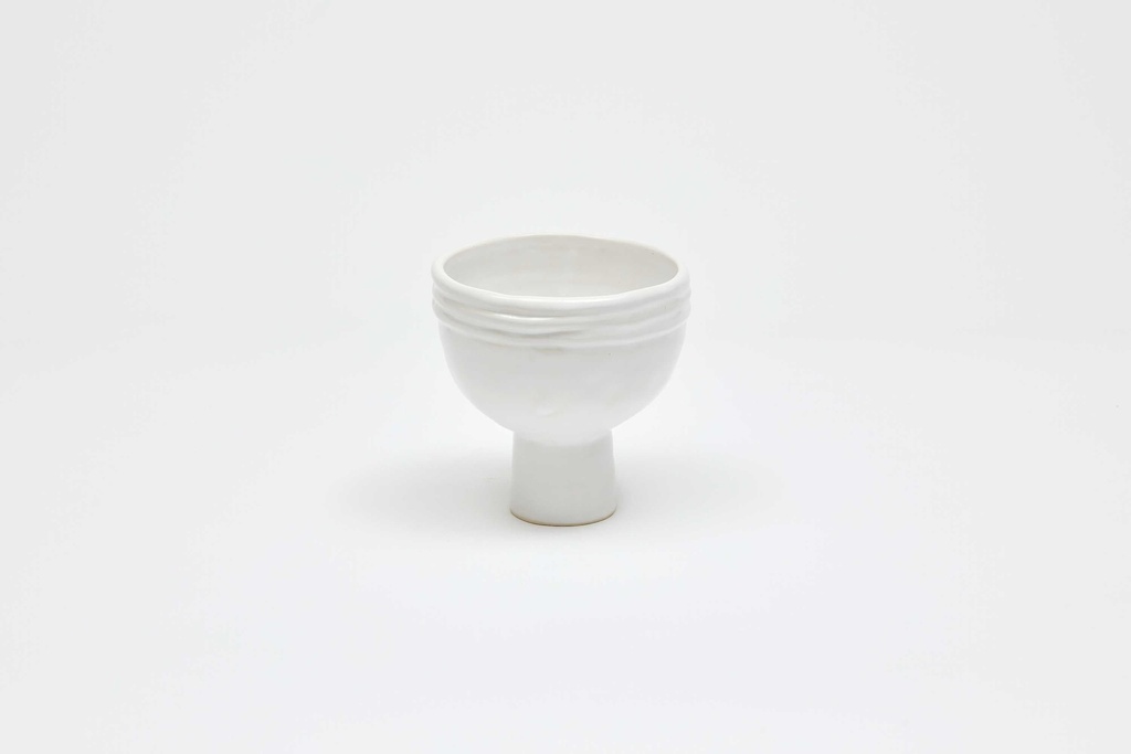 [SK-PVS-WG] Piped Vessel Mini White Gloss