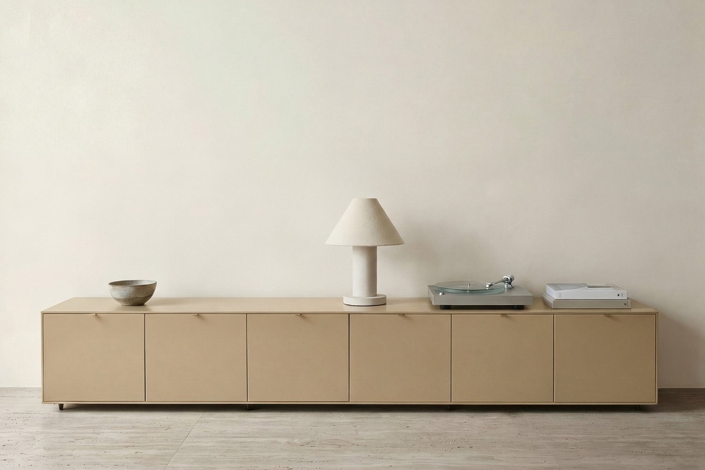[4067-2-123G] Leni 6 Drawer Entertainment Unit