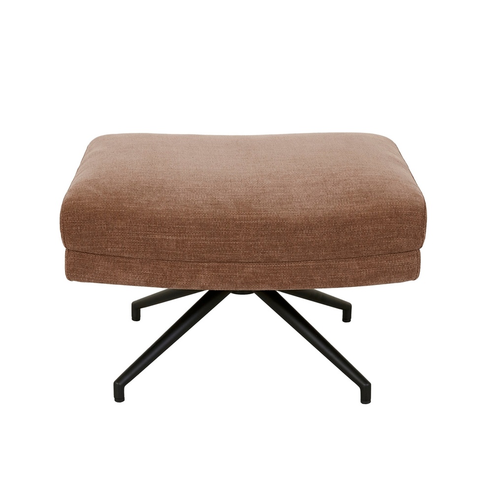 [CH-ROWAN-OCC-OTT-COPELAND-HAZEL-BLACK-METAL] Rowan Ottoman - Copeland Hazel - Black Metal