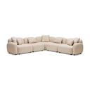 Kaia Modular Sofa Fawn 5 Seat with Corner