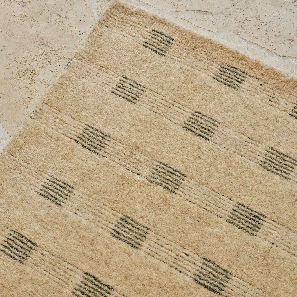 [G091] Heras Rug Beige Teal 200 x 280
