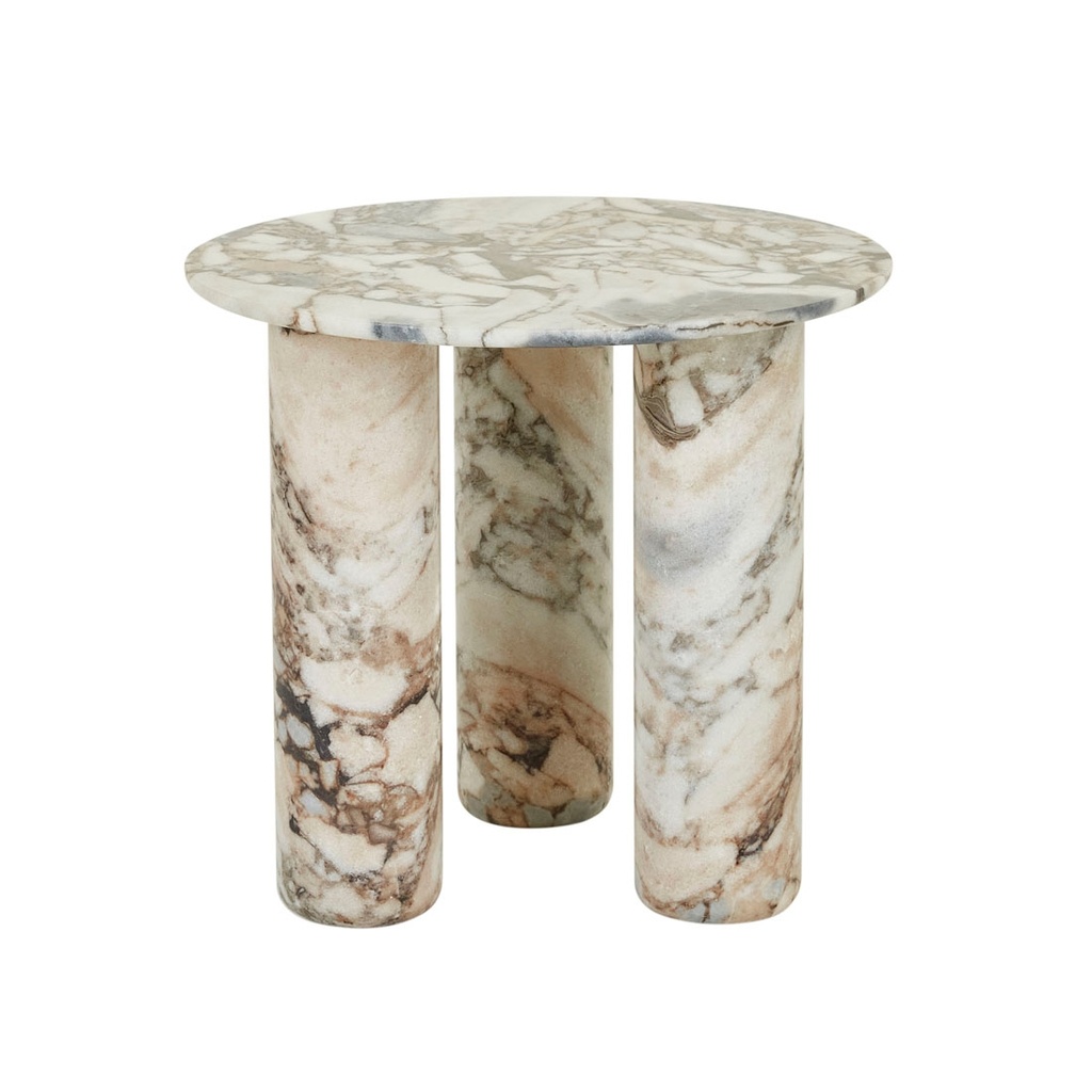 [LTO-ATLAS-ORB-NATURAL-OCEAN-MARBLE] Atlas Orbit Side Table - Natural Ocean Marble