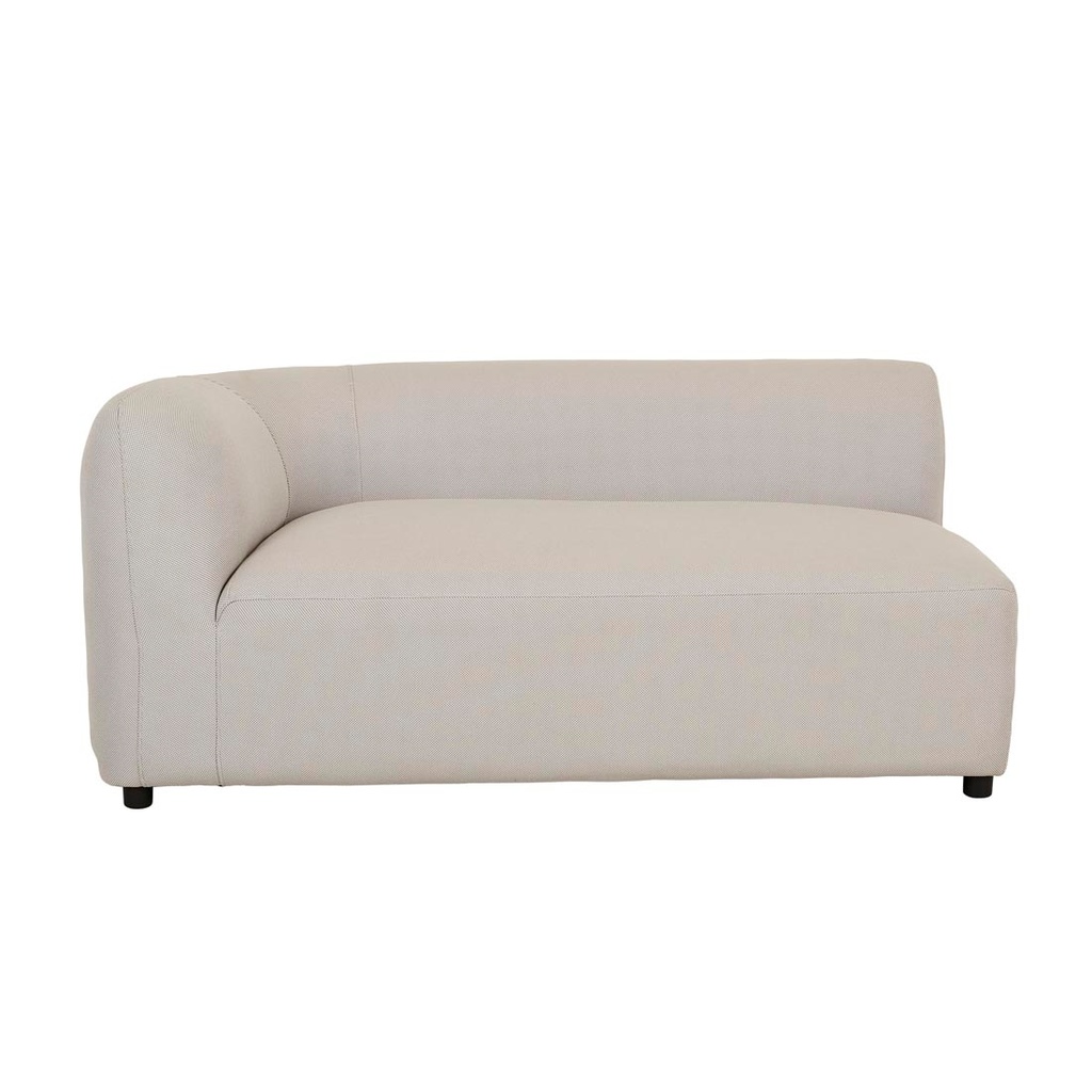 Aruba Curve 2 Seater Left Arm Sofa - Misty Grey