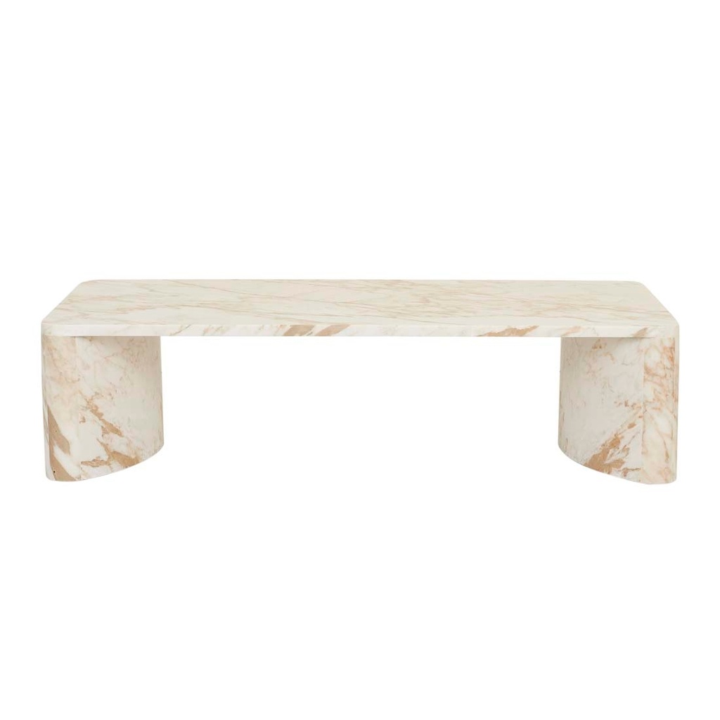 [CTR-VER-IOC-GOLDEN-WHITE-MARBLE] Verity Coffee Table - Golden White Marble
