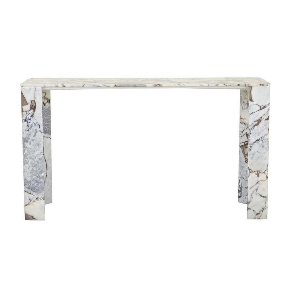 [ATLAS-SLAB-CONSOLE-TABLE-NATURAL-OCEAN-MARBLE-CONS-ATLAS-SLAB] Atlas Slab Console Table - Natural Ocean Marble