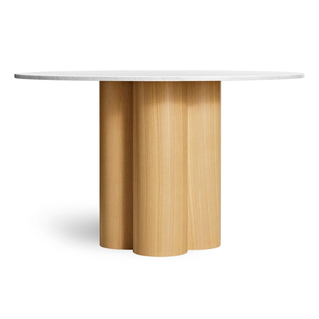 [4Q1-60TBWO-MB] 4/4 Round Dining Table
