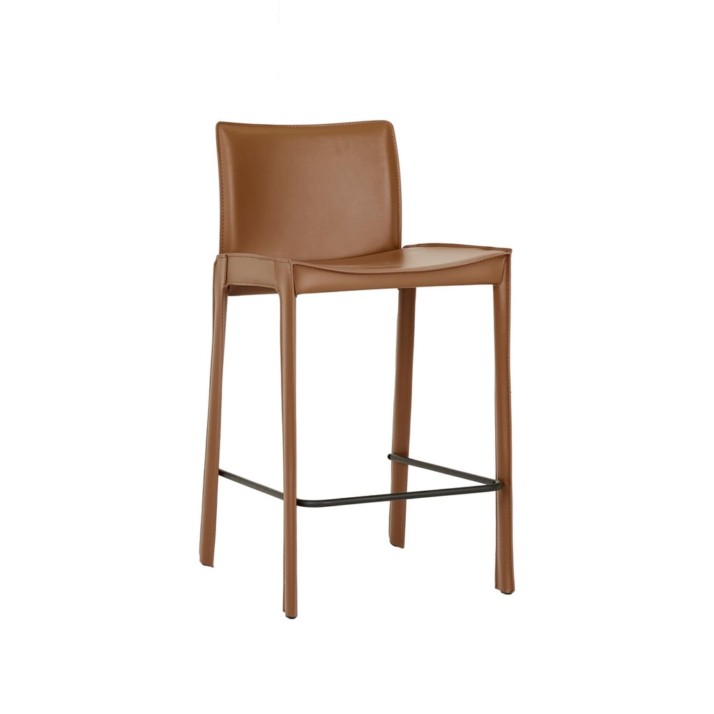 [CARLO-BARSTOOL-LIGHT-TAN-BLACK-METAL-BS-CARL-X-BLACK-METAL] Carlo Barstool - Light Tan - Black Metal
