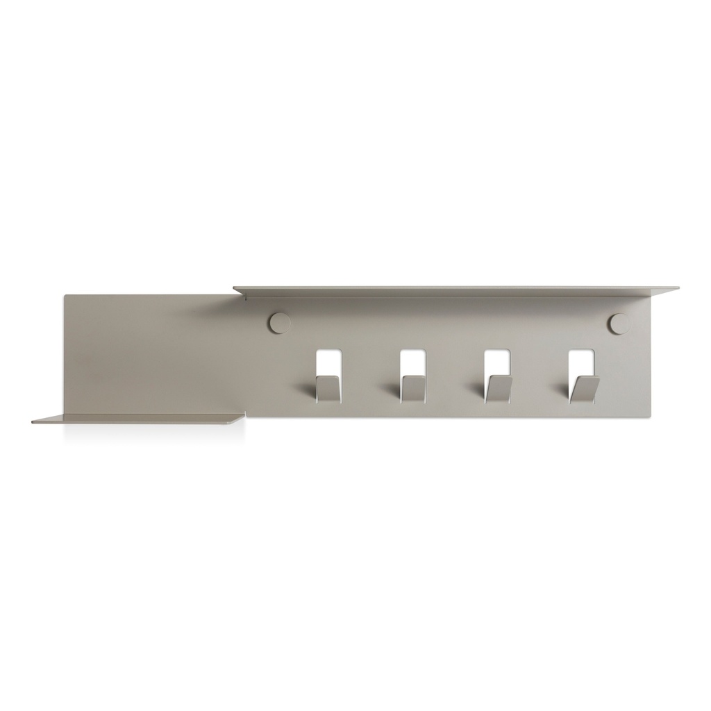 [HL1-SHLFHK-PT] Hall Pass Wall Shelf with Hooks