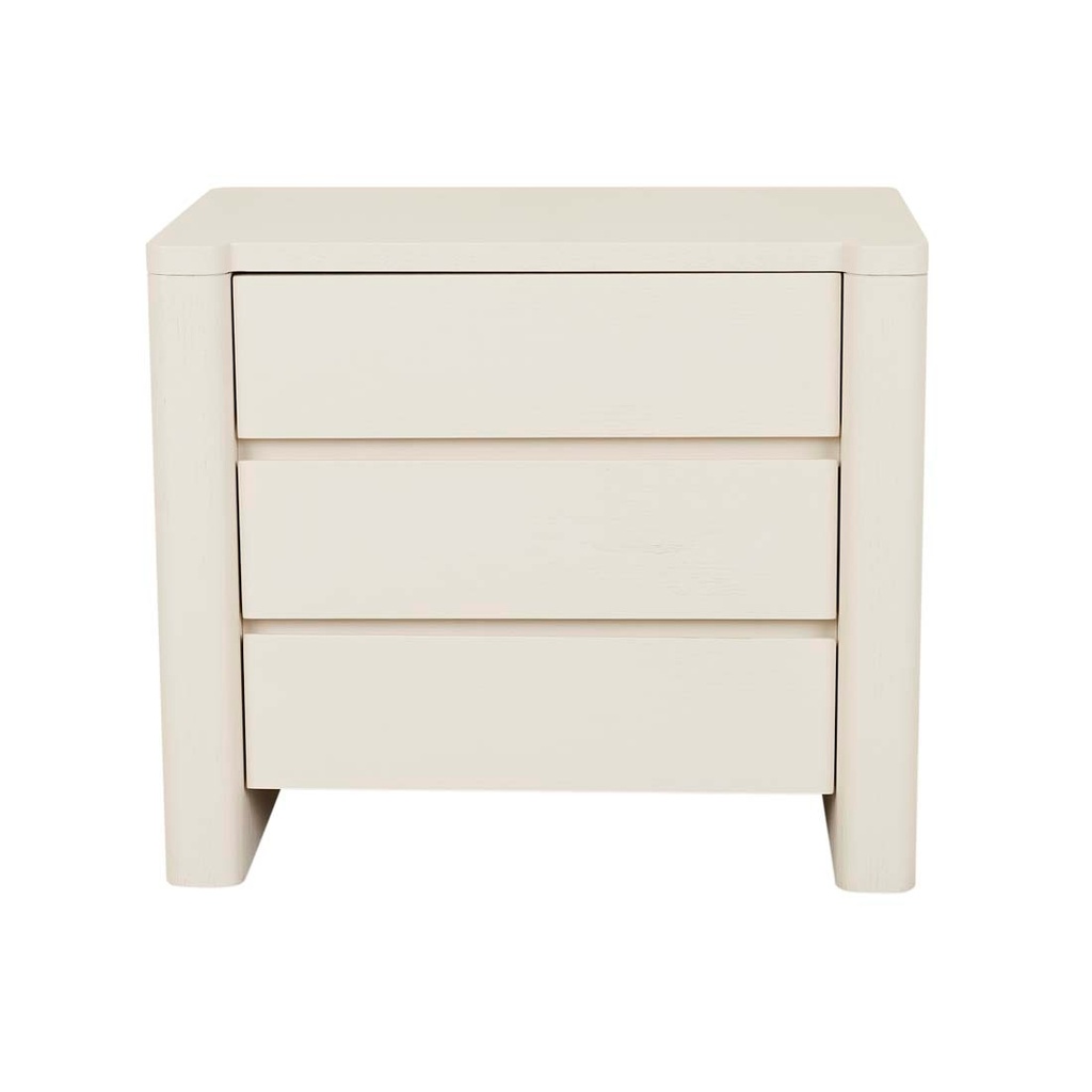 [AUGUST-3-DRAWER-BEDSIDE-PORCELAIN-SIDE-AUG-3DW] August 3 Drawer Bedside - Porcelain