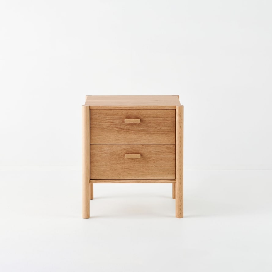 Double Axel Timber Bedside Table