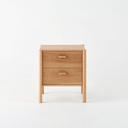 Double Axel Timber Bedside Table