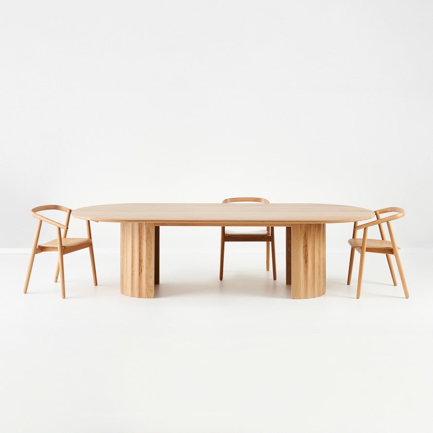 Tetra Oval Solid Timber Dining Table