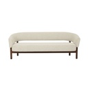 Jenson 3 Seater Sofa - Moonbeam - Walnut Ash