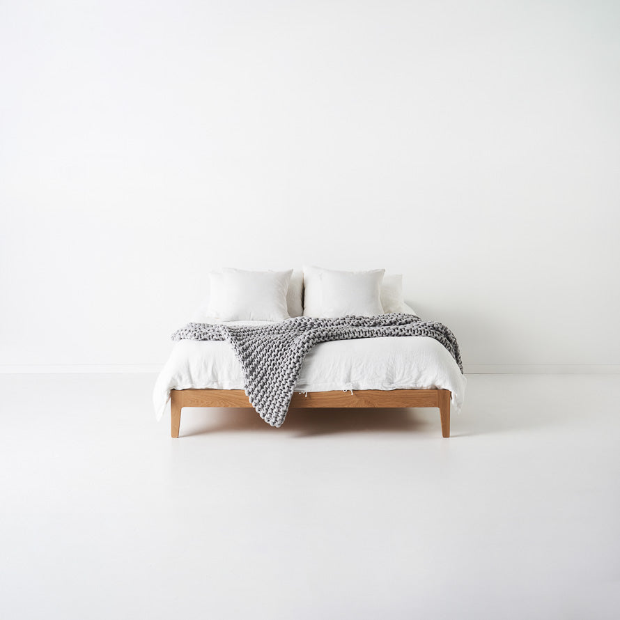 Lou Bed Frame | Queen Size | American White Oak | 16cm | READY TO GO!