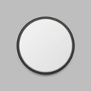 Adel Round Mirror - Black 80cm
