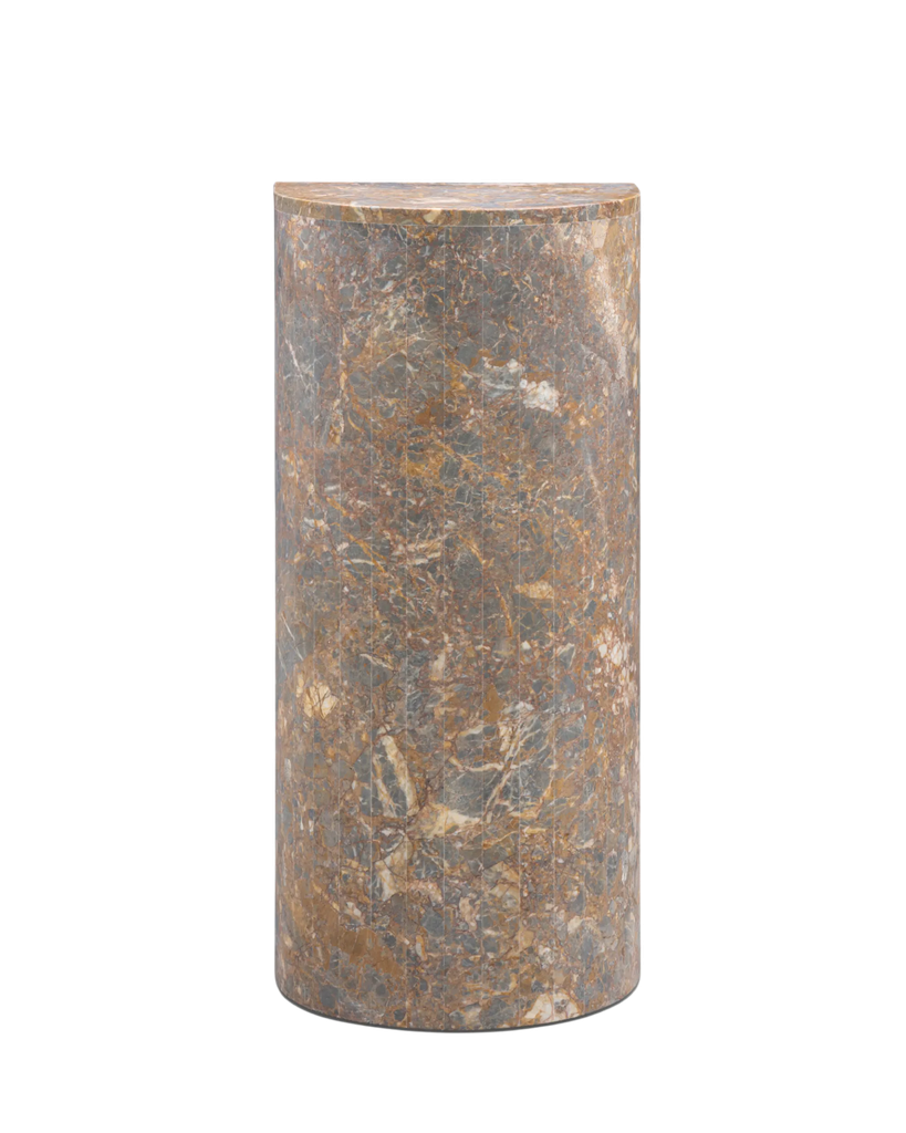 Airy Tall Plinth - Earth Marble