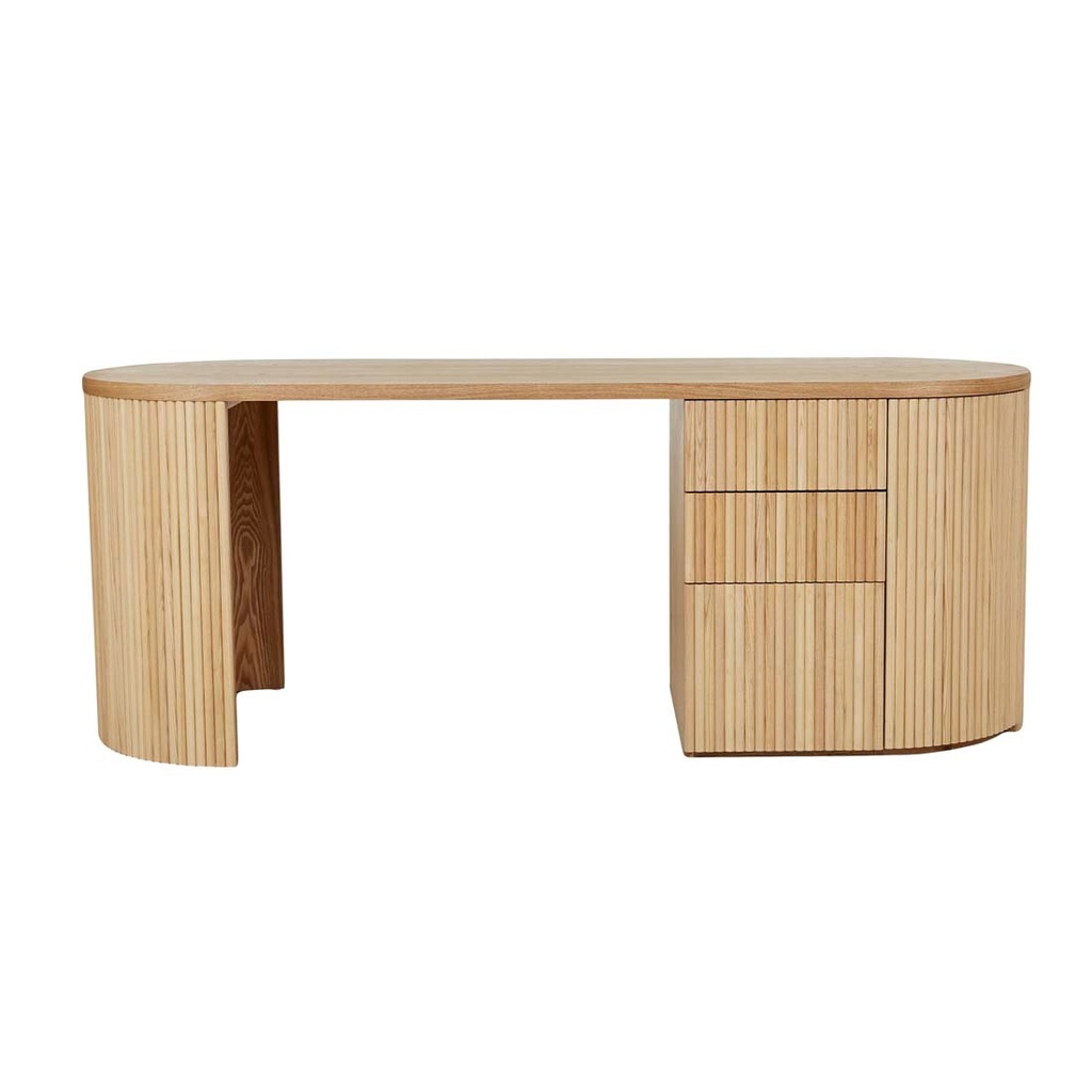 [BENJAMIN-RIPPLE-GRAND-DESK-NATURAL-ASH-DESK-BEN-RIP-GRD] Benjamin Ripple Grand Desk - Natural Ash