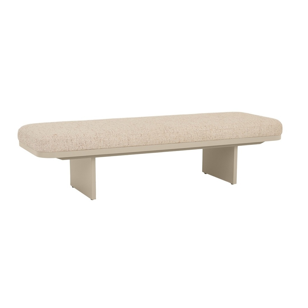 [BEN-HUGO-BRDG-WHITE-BARK-MATT-OATMEAL] Hugo Bridge Bench Seat - White Bark - Matt Oatmeal