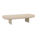 Hugo Bridge Bench Seat - White Bark - Matt Oatmeal