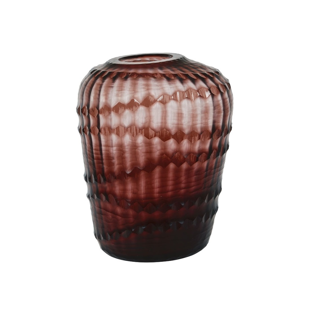 [BODEN-KORA-LARGE-VASE-PUCE-DEC-BOD-KORA-VASE-LG] Boden Kora Large Vase - Puce