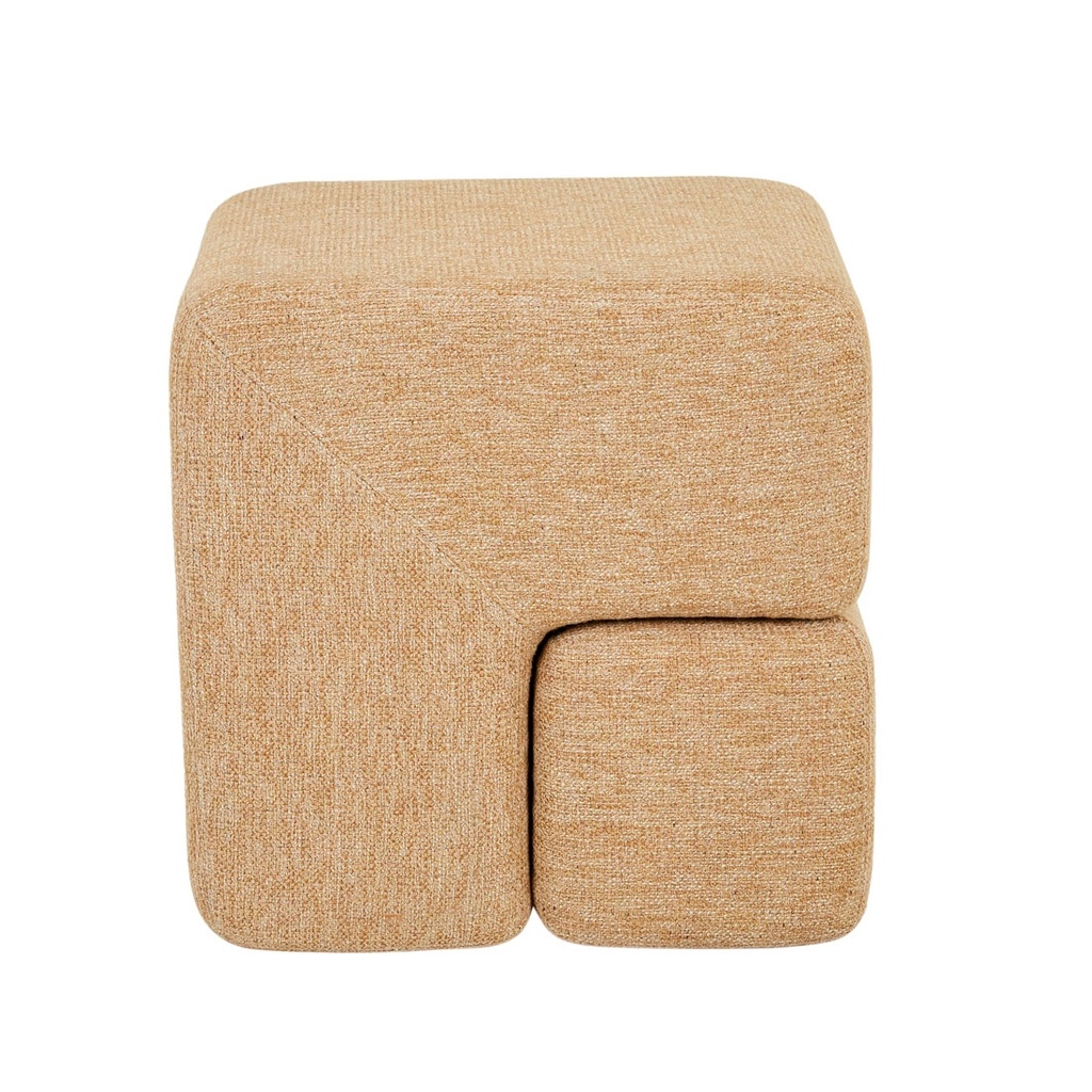 [OTT-HUGO-CUBE-X-NOYACK-GERBERA-HAY] Hugo Cube Ottoman - Noyack Gerbera
