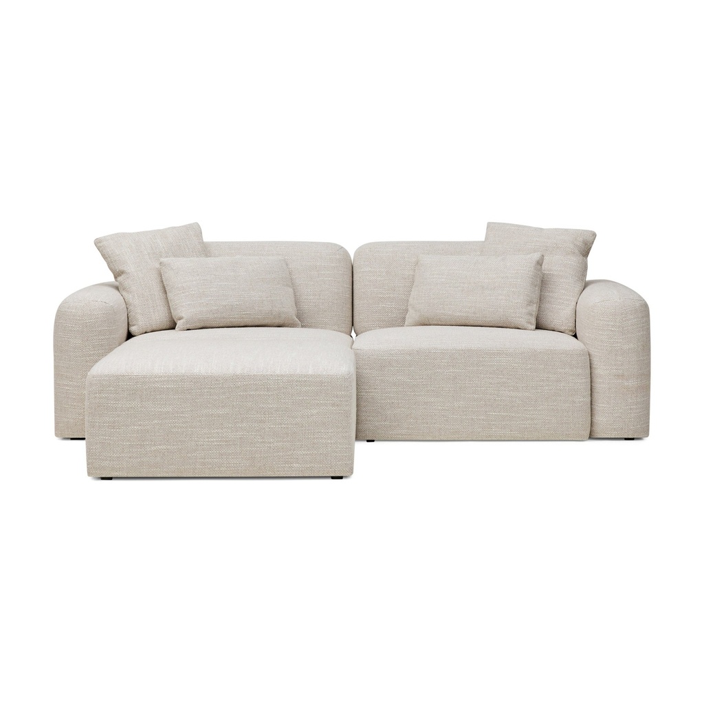 Paige Modular Sofa Oyster Weave 2 Seat with Ottoman
