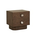 Ciel Bedside - Matt Ocean Marble - Tobacco Ash