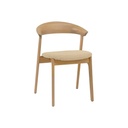 Ilora Upholstered Dining Chair - Plaster - Blonde Oak