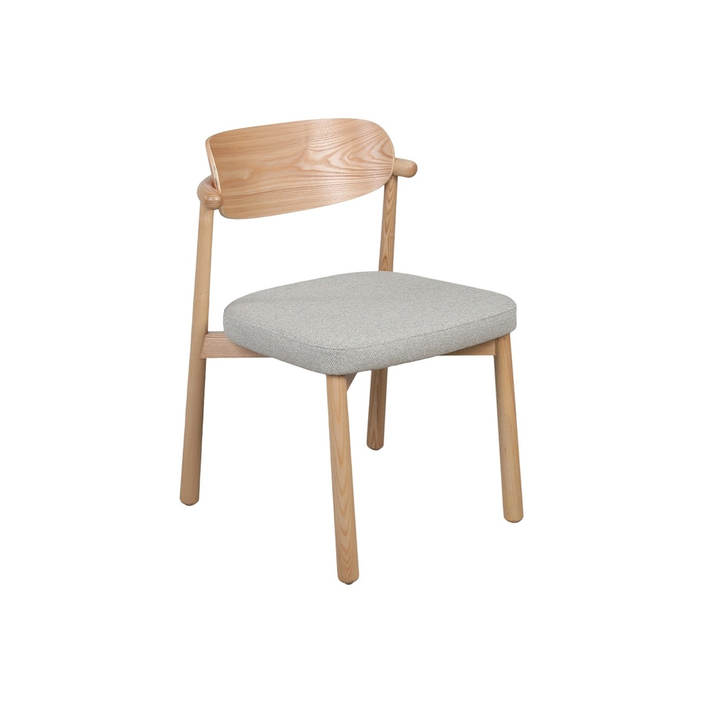 [KAIA-DINING-CHAIR-NATURAL-FLECK-NATURAL-ASH-CH-KAIA-NATURAL-ASH] Kaia Dining Chair - Natural Fleck - Natural Ash