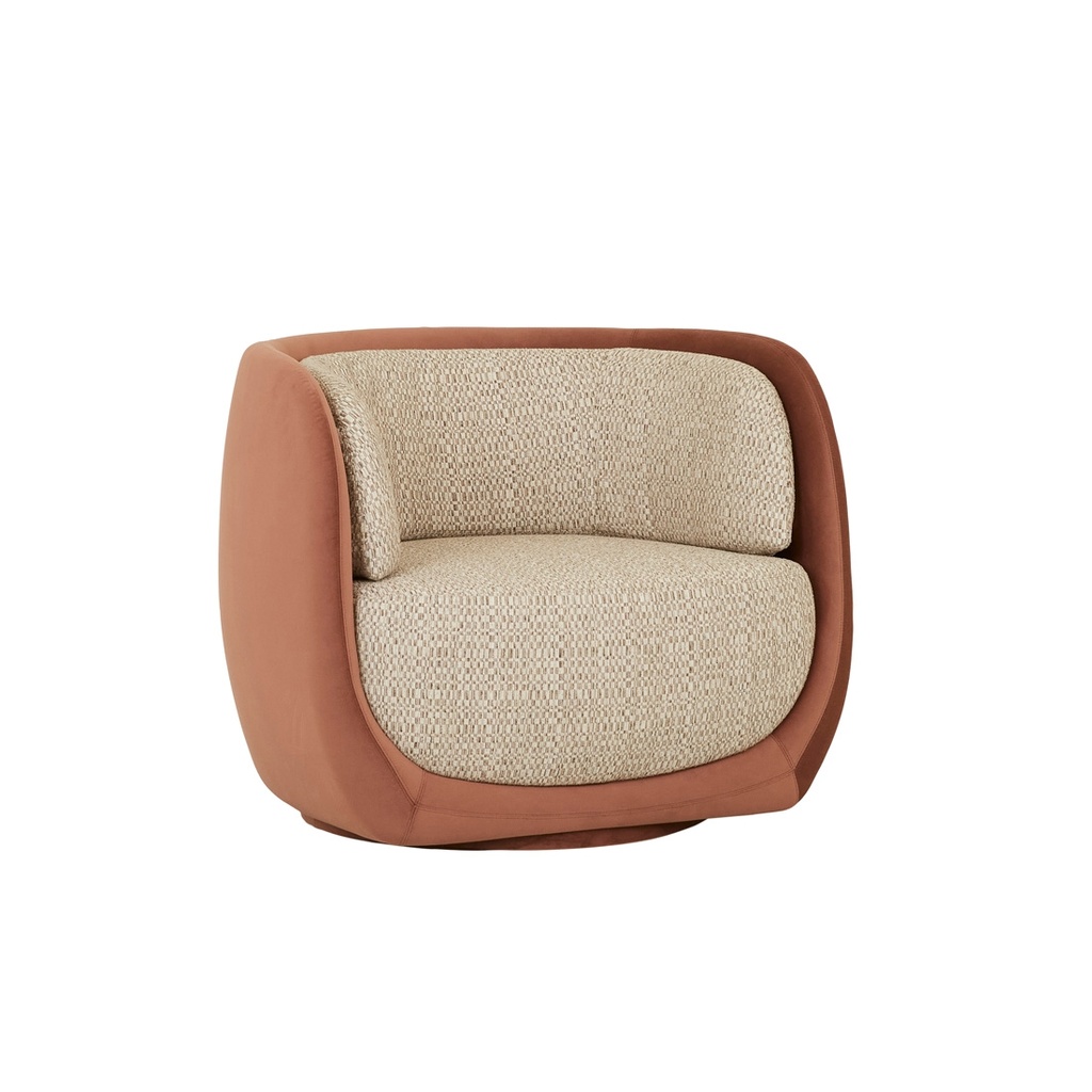 [MARA-SWIVEL-OCCASIONAL-CHAIR-SYRUP-VELVET-DORIAN-CH-MARA-OCC] Mara Swivel Occasional Chair - Syrup Velvet - Dorian