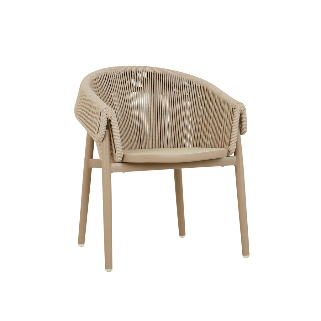 [MONTROI-FINN-DINING-ARMCHAIR-NUTMEG-SAND-TEXTILENE-CH-MONT-FINN-ARM] Montroi Finn Dining Armchair - Nutmeg - Sand Textilene