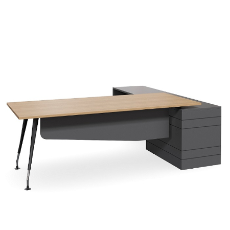 [10776] Santo Summer L Shaped Executive Desk